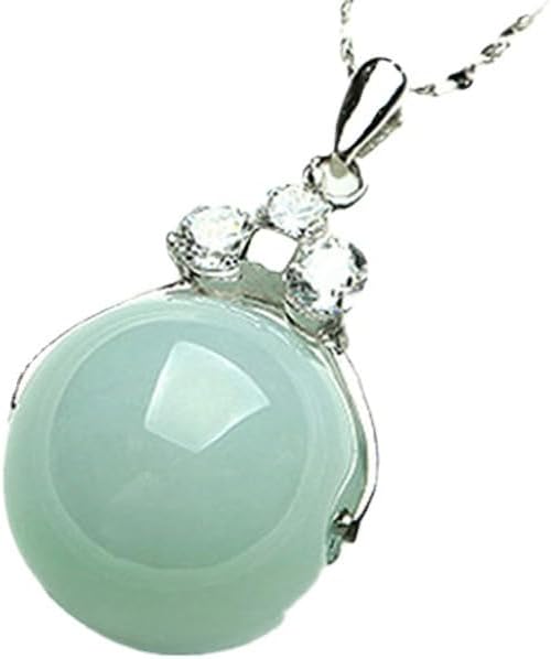 Jadeite round bead pendant Jadeite jade pendant