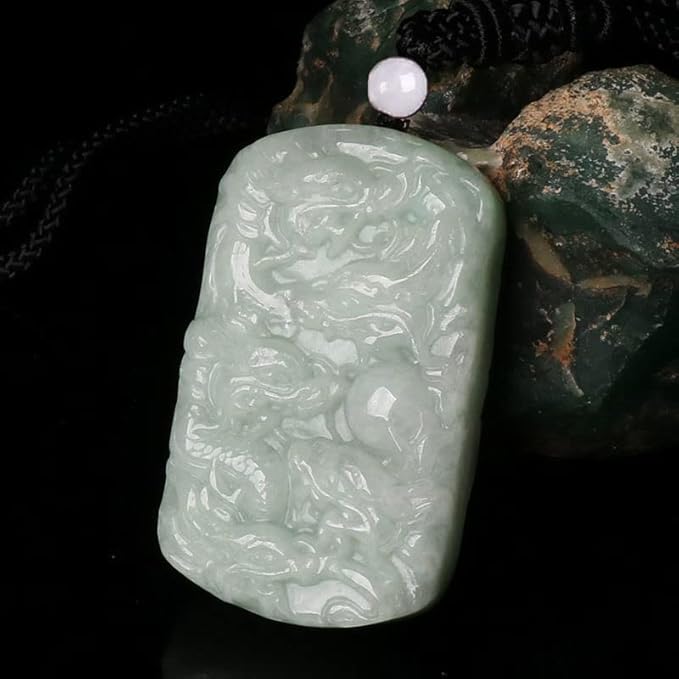 Nine Dragons Guardian Square Pendant Jewelry Jade Dragon Brand Jade Pendant Jewelry Necklace